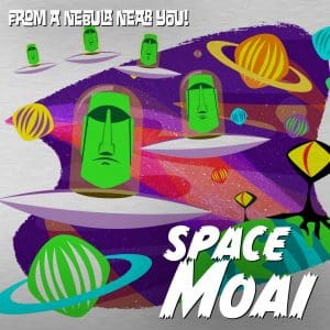 Space Moai on Metal
